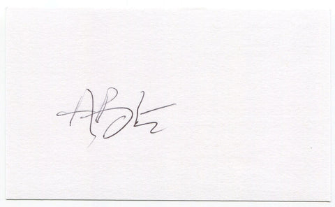 Alan Bannister Signed 3x5 Index Card Autographed Signature Philadelphia Phillies