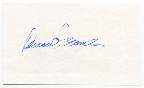 Darold Knowles Signed 3x5 Index Card Autographed MLB Baseball Oakland Athletics