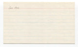 Sam Mele Signed 3x5 Index Card Baseball Autographed Signature