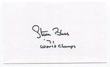 Steve Blass Signed 3x5 Index Card Autographed Pittsburgh Pirates World Series