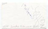 Cliff Saunders Signed 3x5 Index Card Autographed Signature Voice Actor