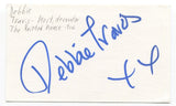 Debbie Travis Signed 3x5 Index Card Autographed Canadian TV Personality 
