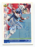 1993 Upper Deck Chris Goode Signed Card Football Autograph NFL AUTO #190