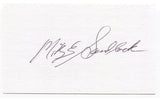 Mike Sandlock Signed 3x5 Index Card Autographed MLB Baseball Brooklyn Dodgers