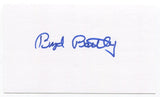 Boyd Bartley 3x5 Index Card Autographed Signature Brooklyn Dodgers Shortstop