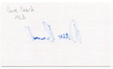 Dave Beard 3x5 Index Card Autographed Signature Oakland Athletics Debut 1980
