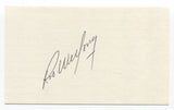 Rob Wilfong Signed 3x5 Index Card Autograph Baseball MLB Minnesota Twins