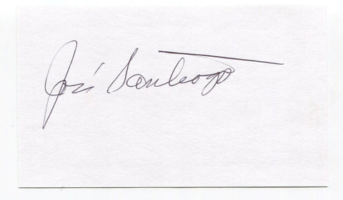 Joe Santiago Signed 3x5 Index Card Autographed MLB Baseball Boston Red Sox