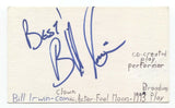 Bill Irwin Signed 3x5 Index Card Autographed Signature Actor Comedian