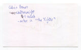 Calvin Brown Signed 3x5 Index Card Autographed Signature Boxer Actor The Fighter