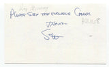 Ray Murray Signed Index Card Autographed Baseball 1948 Cleveland Indians