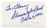 Eleanor Taylor Bland Signed 3x5 Index Card Autographed Signature Author Writer