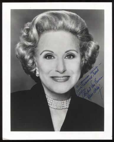 Dear Abby Signed 8x10 Photo Autographed Photograph Senator Abigail Van Buren