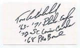 Tom Woodeshick Signed 3x5 Index Card Autograph Football NFL Philadelphia Eagles