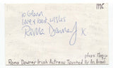 Roma Downey Signed 3x5 Index Card Autographed Signature Actress Producer