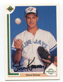 1991 Upper Deck Steve Karsay Signed Card Baseball Autographed AUTO #54