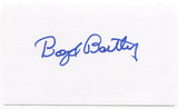Boyd Bartley 3x5 Index Card Autographed Signature Brooklyn Dodgers Shortstop