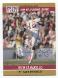 1990 Pro Set Rich Camarillo Signed Card Football Autograph AUTO #14