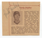 Augie Galan And Randy Hundley Signed Cut Autographed MLB Baseball