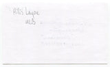 Hillis Layne Signed 3x5 Index Card Autographed Senator MLB Baseball Senators