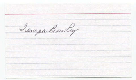 Temple F. Bowley Signed 3x5 Index Card Autographed JFK Assassination Related