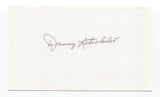 Danny Litwhiler Signed 3x5 Index Card Baseball Autographed Signature