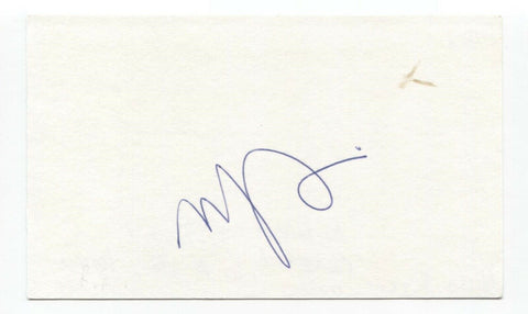 Nino Ricci Signed 3x5 Index Card Autographed Signature Author Writer