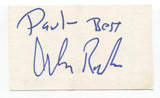 Alan Rachins Signed 3x5 Index Card Actor Signature Knight Rider Batman 