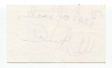 William E. Hornecker Signed 3x5 Index Card Autographed Signature Film Director