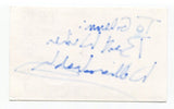 William Webster Signed 3x5 Index Card Autographed Actor Night Heat