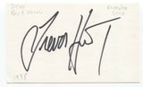 Econoline Crush - Trevor Hurst Signed 3x5 Index Card Autographed Signature Band