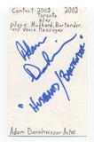 Adam Dannheisser Signed 3x5 Index Card Autograph Actor Law and Order Billy Green