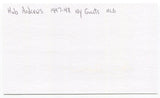 Hub Andrews Signed 3x5 Index Card Autographed New York Giants Debut 1947