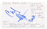 Carlos Martin Signed 3x5 Index Card Autographed Actor I Love Lucy Play