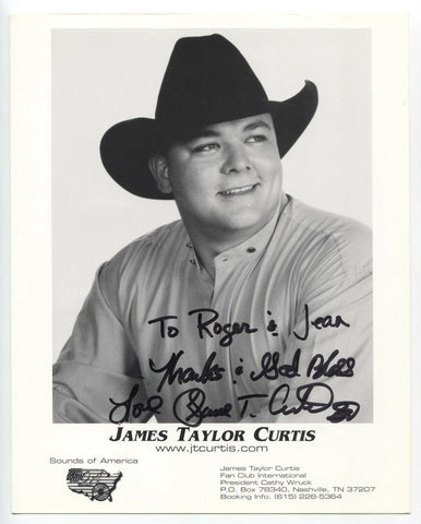 James Taylor Curtis Signed 8x10 Inch Photo Autographed Signature Country Singer