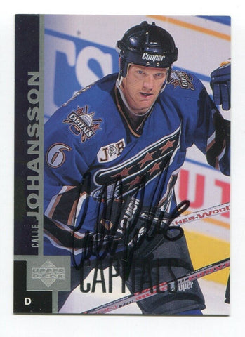 1998 Upper Deck Calle Johnson Signed Card Hockey NHL Autograph AUTO #383