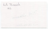 Nick Strincevich Signed 3x5 Index Card Autographed Baseball 1940 Boston Bees