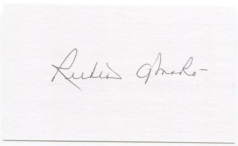 Ruben Amaro Sr. Signed 3x5 Index Card Autographed Signature St. Louis Cardinals