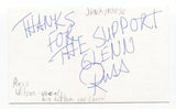 Russ Wilson Signed 3x5 Index Card Autographed Signature Junkhouse Band