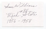 Sam Williams Signed 3x5 Index Card Autograph Football NFL  Los Angeles Rams