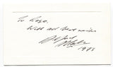 Alfred Marks Signed Card Autographed Signature Actor Comedian 