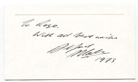 Alfred Marks Signed Card Autographed Signature Actor Comedian 