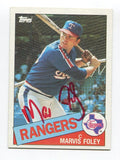 1985 Topps Marvis Foley Signed Card Baseball Autographed AUTO #621