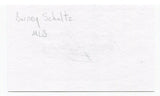 Barney Schultz Signed 3x5 Index Card Autographed MLB Baseball 1964 Cardinals