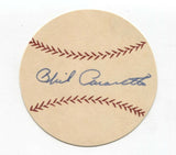 Phil Cavarretta Signed Paper Baseball Autographed Signature Chicago White Sox