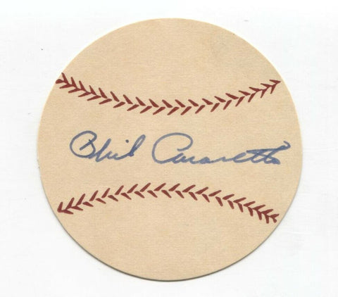 Phil Cavarretta Signed Paper Baseball Autographed Signature Chicago White Sox