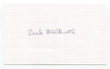 Dick Welteroth Signed 3x5 Index Card Autograph Baseball 1948 Washington Senators