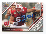 2009 Upper Deck Draft Kraig Urbik Signed Card Football NFL AUTO #41 2008 Rookie