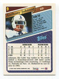 1993 Topps Anthony Johnson Signed Card Football Autograph NFL AUTO #8 Colts