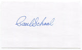 Paul Schaal Signed 3x5 Index Card Autographed MLB Baseball California Angels